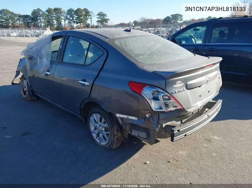 3N1CN7AP3HL818133 2017 Nissan Versa 1.6 Sv