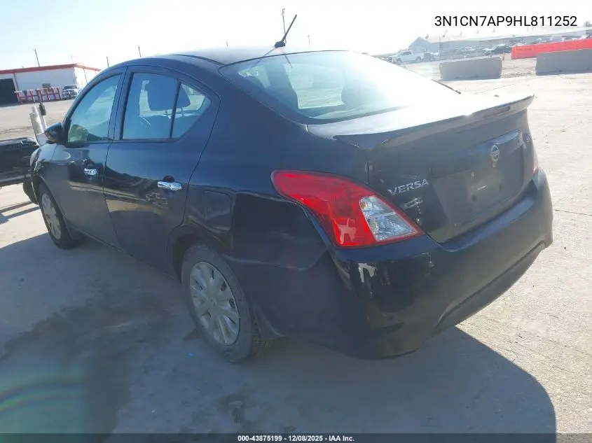 3N1CN7AP9HL811252 2017 Nissan Versa 1.6 Sv