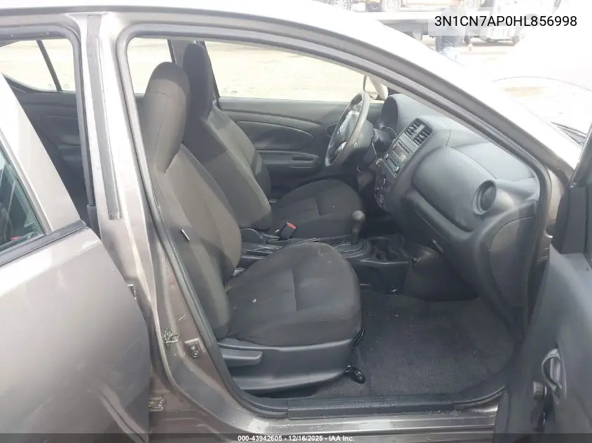 3N1CN7AP0HL856998 2017 Nissan Versa 1.6 S+