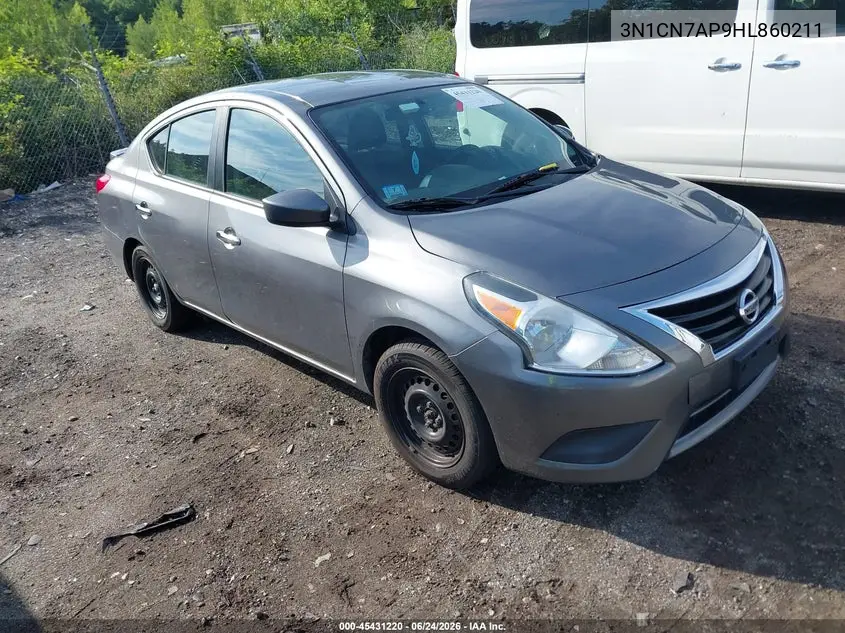 2017 Nissan Versa 1.6 Sv VIN: 3N1CN7AP9HL860211 Lot: 45431220