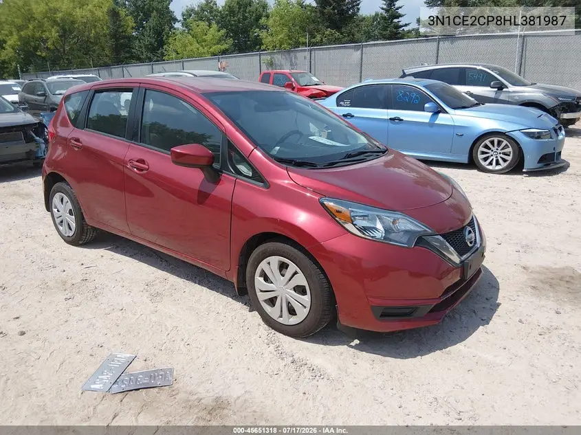 2017 Nissan Versa Note S Plus VIN: 3N1CE2CP8HL381987 Lot: 45651318