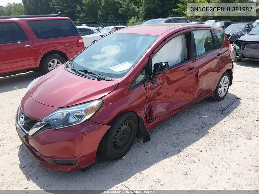 2017 Nissan Versa Note S Plus VIN: 3N1CE2CP8HL381987 Lot: 45651318