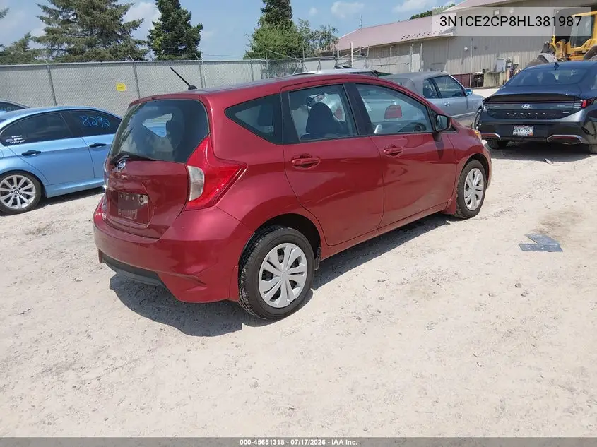 2017 Nissan Versa Note S Plus VIN: 3N1CE2CP8HL381987 Lot: 45651318