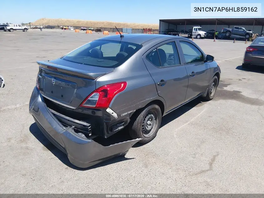 2017 Nissan Versa 1.6 S+ VIN: 3N1CN7AP6HL859162 Lot: 45661516