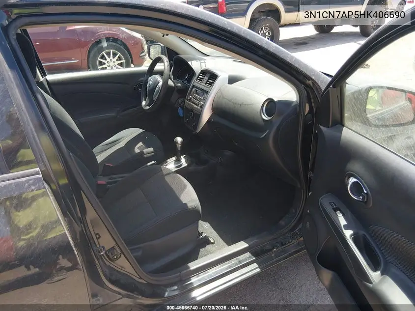 2017 Nissan Versa 1.6 S/1.6 S+/1.6 Sl/1.6 Sv VIN: 3N1CN7AP5HK406690 Lot: 45666740