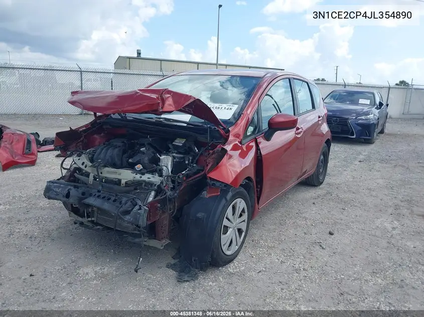 2018 Nissan Versa Note Sv VIN: 3N1CE2CP4JL354890 Lot: 45381348