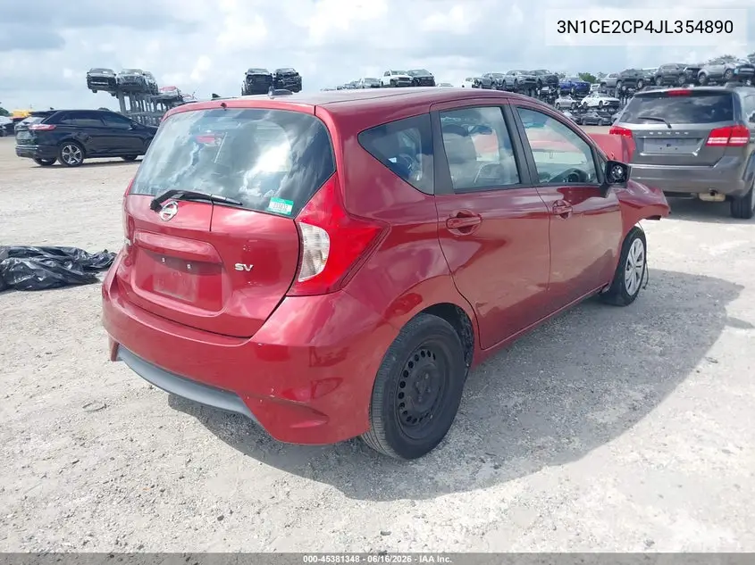 2018 Nissan Versa Note Sv VIN: 3N1CE2CP4JL354890 Lot: 45381348