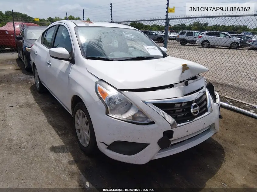 2018 Nissan Versa 1.6 Sv VIN: 3N1CN7AP9JL886362 Lot: 45444866