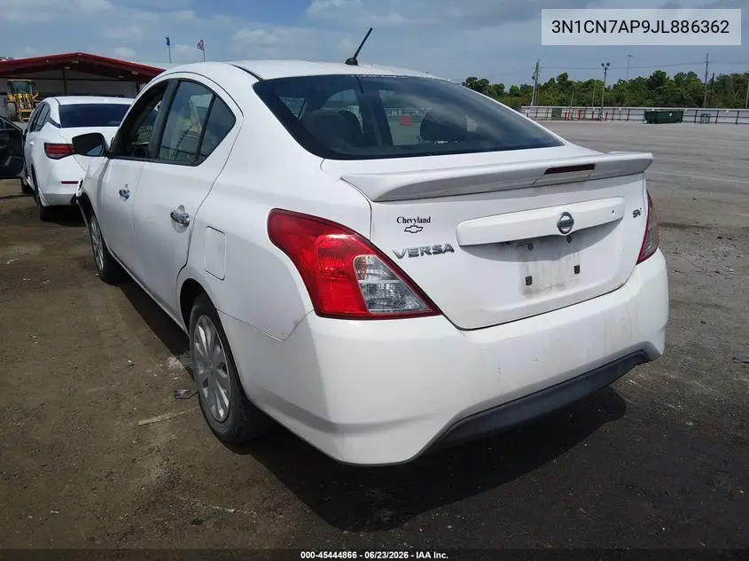2018 Nissan Versa 1.6 Sv VIN: 3N1CN7AP9JL886362 Lot: 45444866