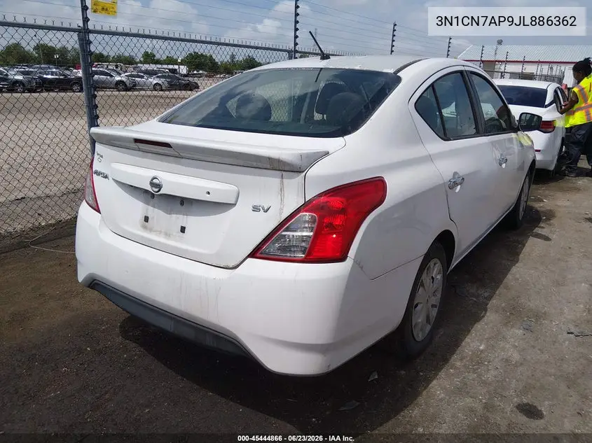 2018 Nissan Versa 1.6 Sv VIN: 3N1CN7AP9JL886362 Lot: 45444866