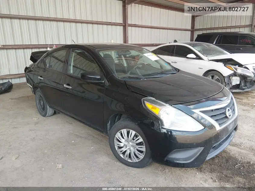2018 Nissan Versa 1.6 Sv VIN: 3N1CN7APXJL802727 Lot: 45561248