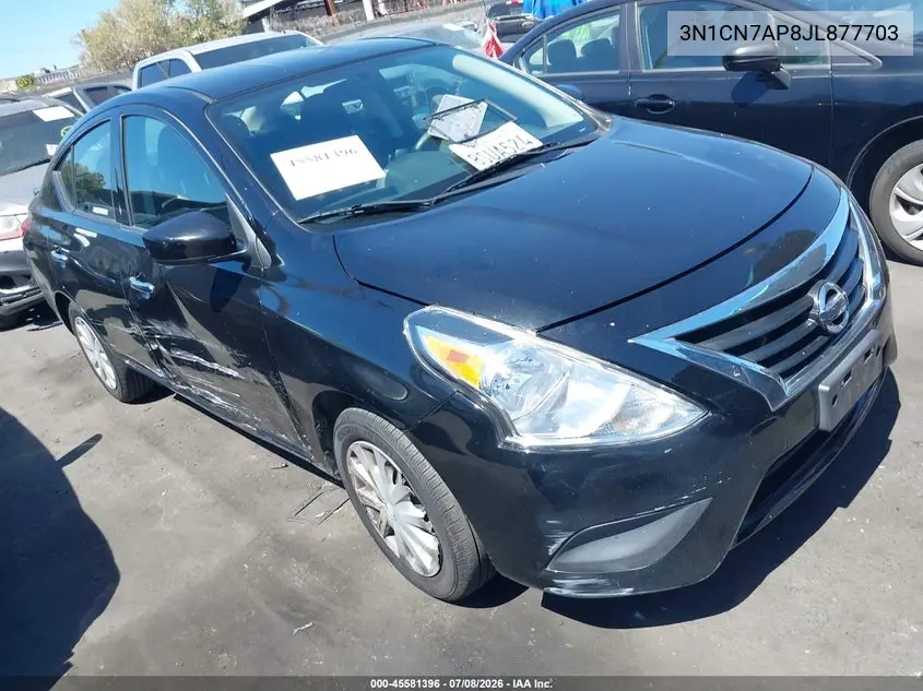2018 Nissan Versa 1.6 Sv VIN: 3N1CN7AP8JL877703 Lot: 45581396