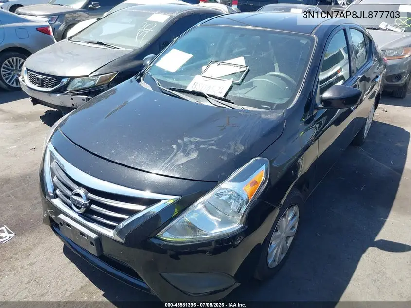 2018 Nissan Versa 1.6 Sv VIN: 3N1CN7AP8JL877703 Lot: 45581396