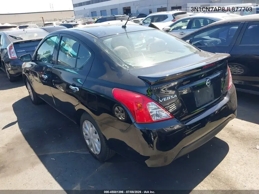 2018 Nissan Versa 1.6 Sv VIN: 3N1CN7AP8JL877703 Lot: 45581396