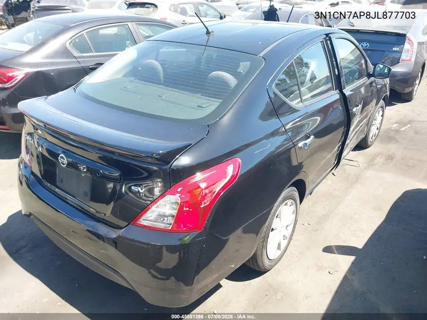 2018 Nissan Versa 1.6 Sv VIN: 3N1CN7AP8JL877703 Lot: 45581396