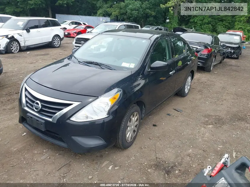 2018 Nissan Versa 1.6 Sv VIN: 3N1CN7AP1JL842842 Lot: 45613720