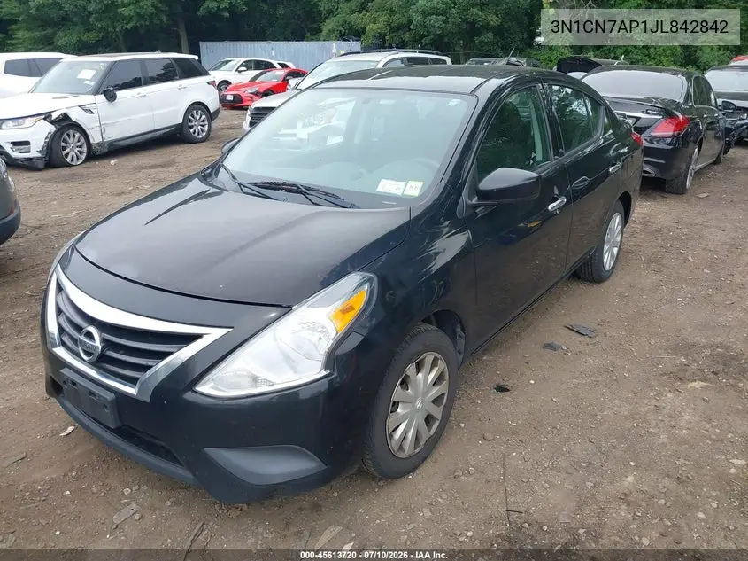 2018 Nissan Versa 1.6 Sv VIN: 3N1CN7AP1JL842842 Lot: 45613720