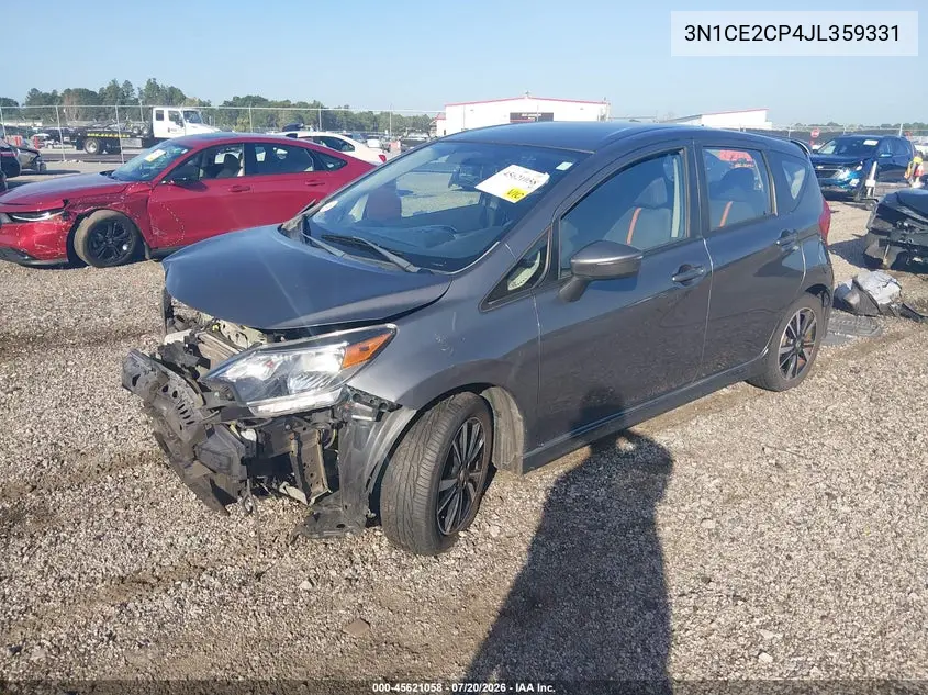 2018 Nissan Versa Note Sr VIN: 3N1CE2CP4JL359331 Lot: 45621058