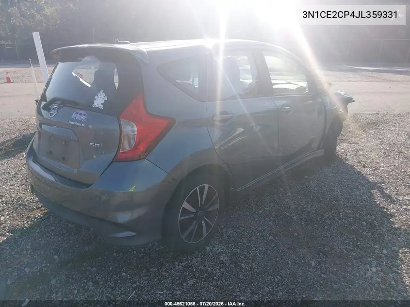 2018 Nissan Versa Note Sr VIN: 3N1CE2CP4JL359331 Lot: 45621058