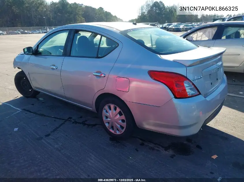 3N1CN7AP0KL866325 2019 Nissan Versa 1.6 Sv
