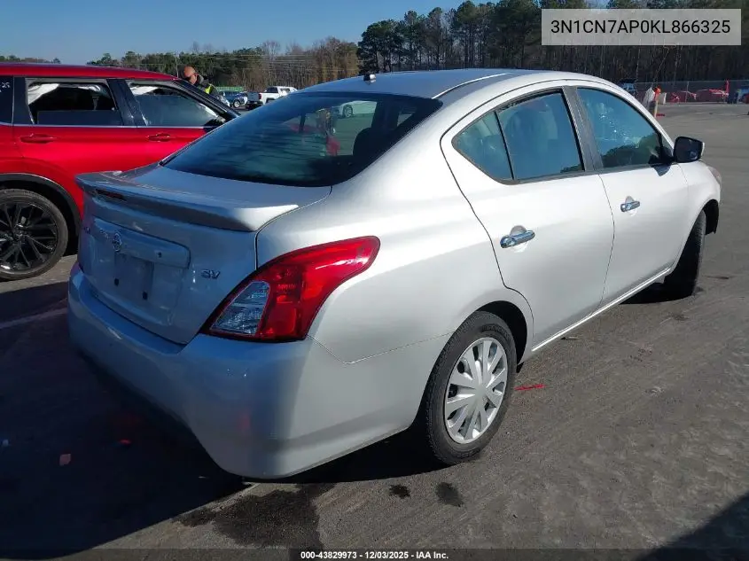 3N1CN7AP0KL866325 2019 Nissan Versa 1.6 Sv