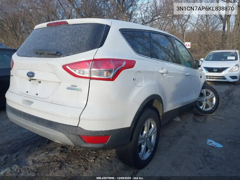 3N1CN7AP6KL838870 2019 Nissan Versa 1.6 Sv