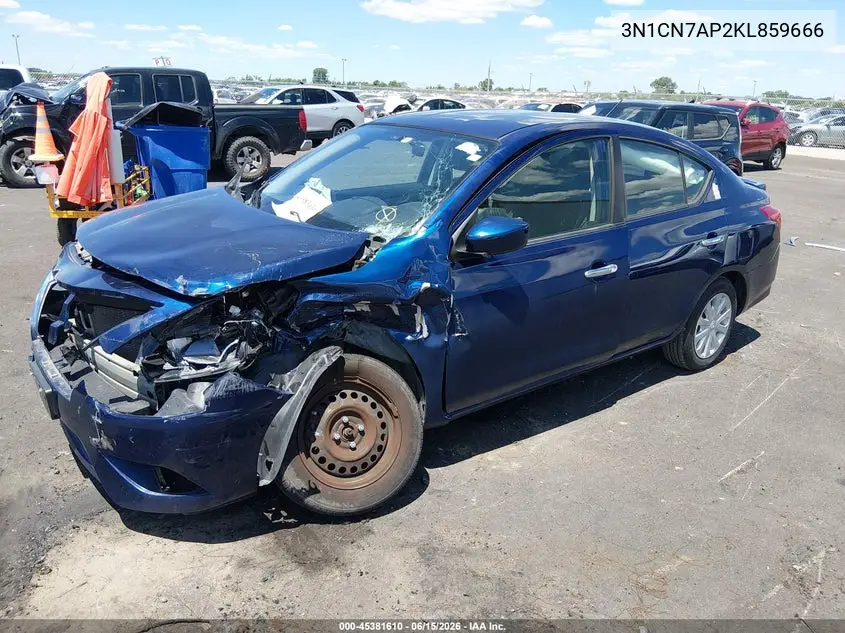 2019 Nissan Versa 1.6 Sv VIN: 3N1CN7AP2KL859666 Lot: 45381610