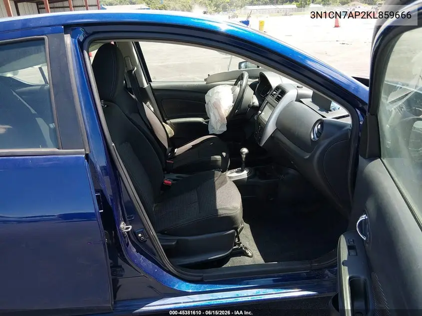 2019 Nissan Versa 1.6 Sv VIN: 3N1CN7AP2KL859666 Lot: 45381610