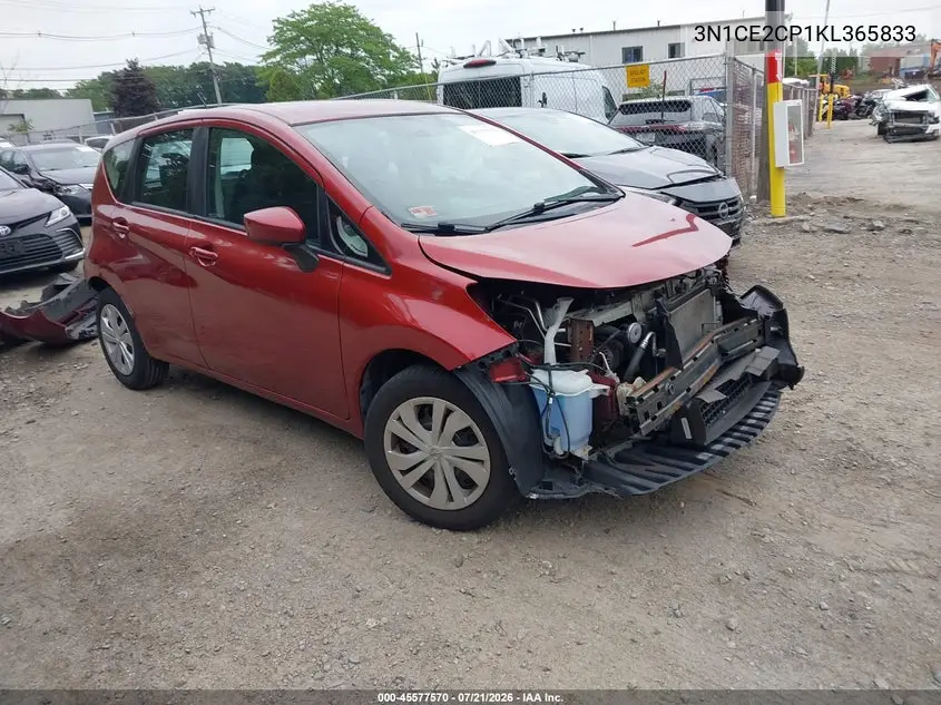 2019 Nissan Versa Note S VIN: 3N1CE2CP1KL365833 Lot: 45577570