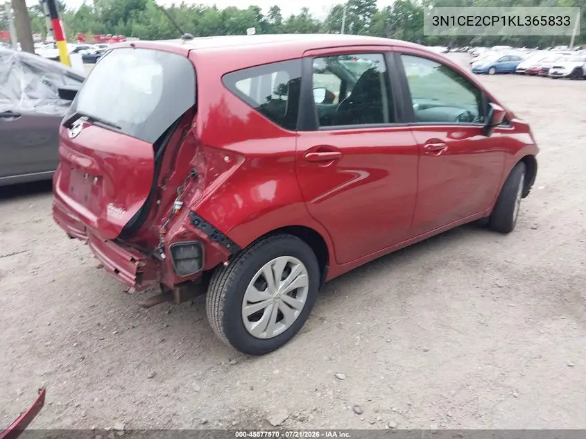2019 Nissan Versa Note S VIN: 3N1CE2CP1KL365833 Lot: 45577570