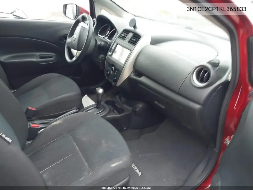 2019 Nissan Versa Note S VIN: 3N1CE2CP1KL365833 Lot: 45577570