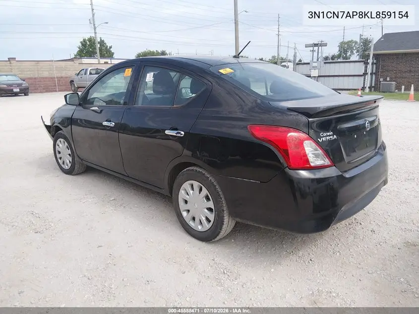 2019 Nissan Versa 1.6 Sv VIN: 3N1CN7AP8KL859154 Lot: 45588471