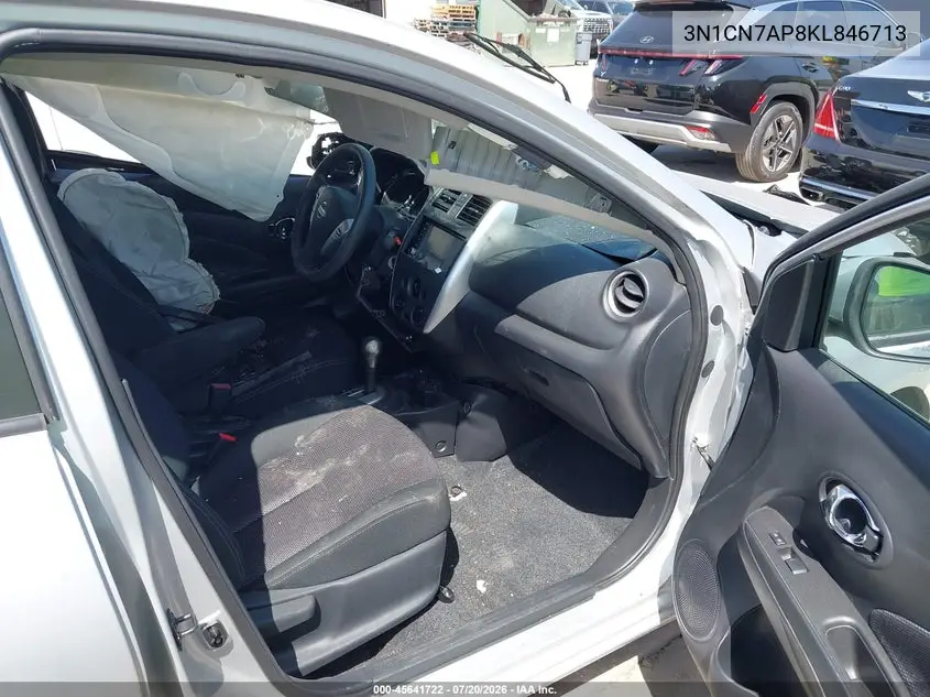 2019 Nissan Versa 1.6 Sv VIN: 3N1CN7AP8KL846713 Lot: 45641722