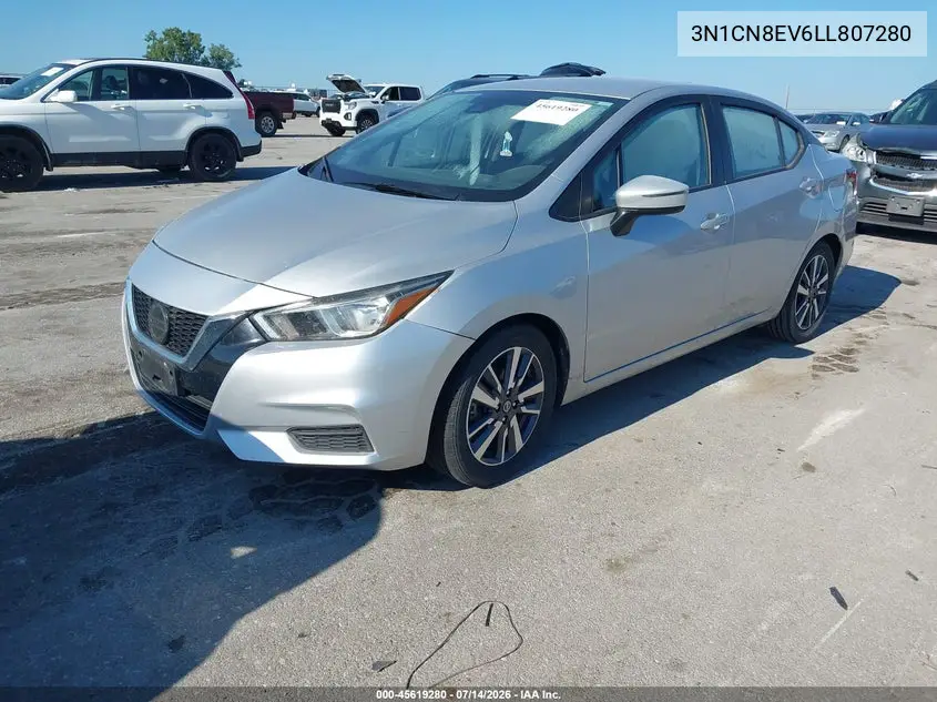 2020 Nissan Versa Sv Xtronic Cvt VIN: 3N1CN8EV6LL807280 Lot: 45619280