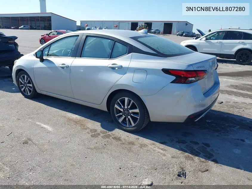 2020 Nissan Versa Sv Xtronic Cvt VIN: 3N1CN8EV6LL807280 Lot: 45619280