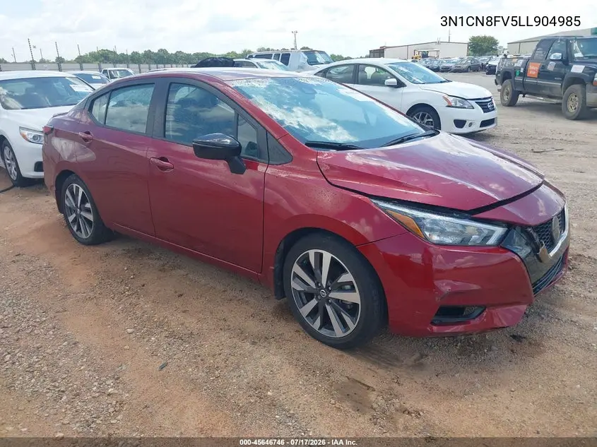 2020 Nissan Versa Sr Xtronic Cvt VIN: 3N1CN8FV5LL904985 Lot: 45646746