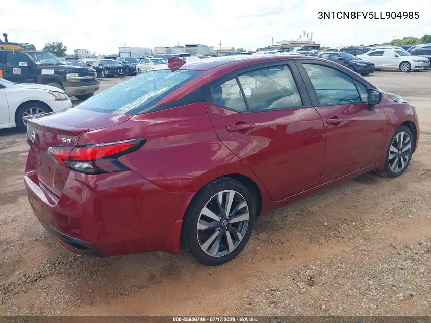 2020 Nissan Versa Sr Xtronic Cvt VIN: 3N1CN8FV5LL904985 Lot: 45646746