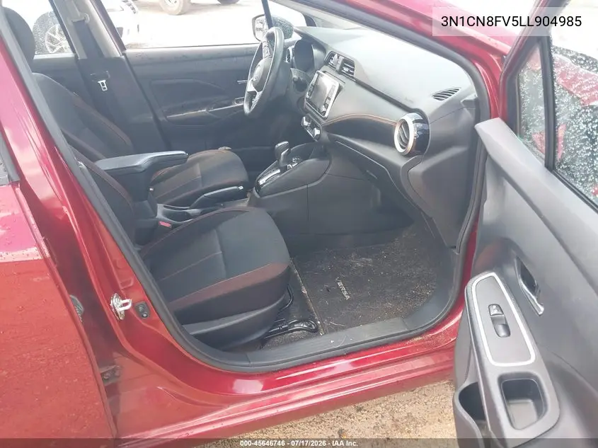 2020 Nissan Versa Sr Xtronic Cvt VIN: 3N1CN8FV5LL904985 Lot: 45646746
