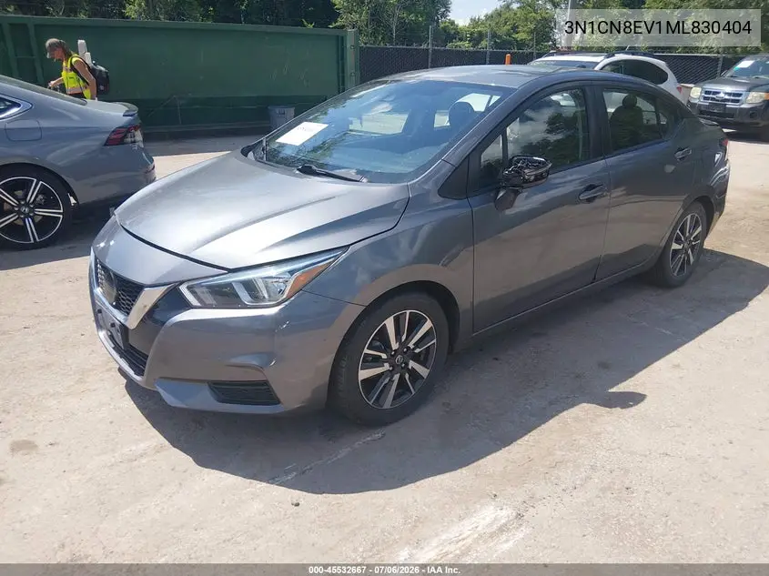 2021 Nissan Versa Sv Xtronic Cvt VIN: 3N1CN8EV1ML830404 Lot: 45532667