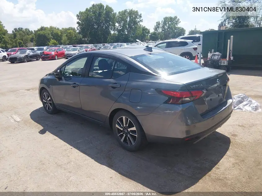 2021 Nissan Versa Sv Xtronic Cvt VIN: 3N1CN8EV1ML830404 Lot: 45532667