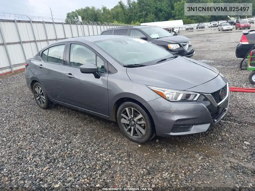 2021 Nissan Versa Sv Xtronic Cvt VIN: 3N1CN8EV9ML825497 Lot: 45554315