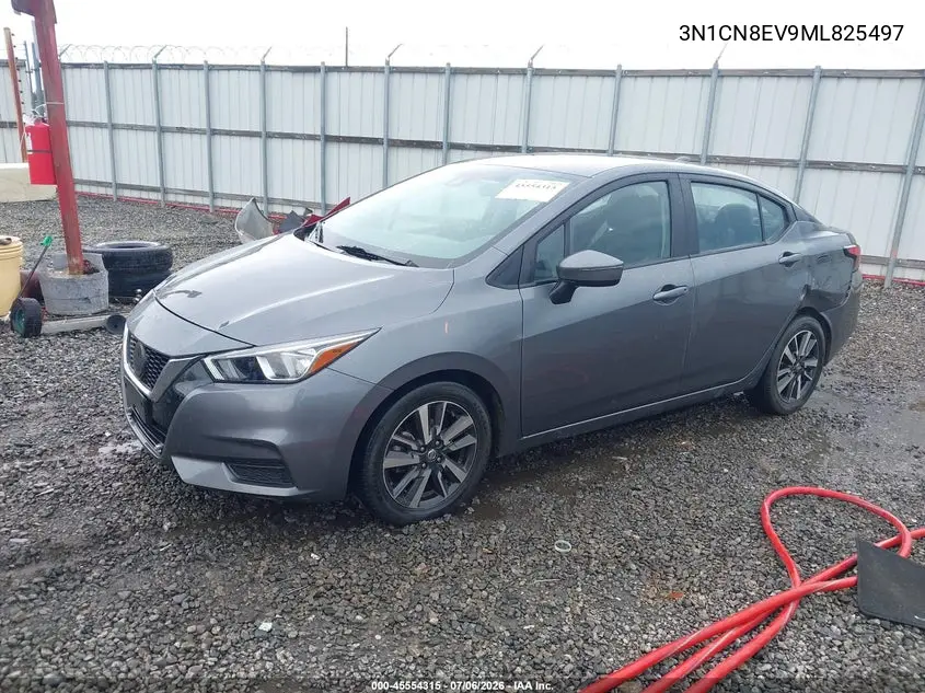 2021 Nissan Versa Sv Xtronic Cvt VIN: 3N1CN8EV9ML825497 Lot: 45554315