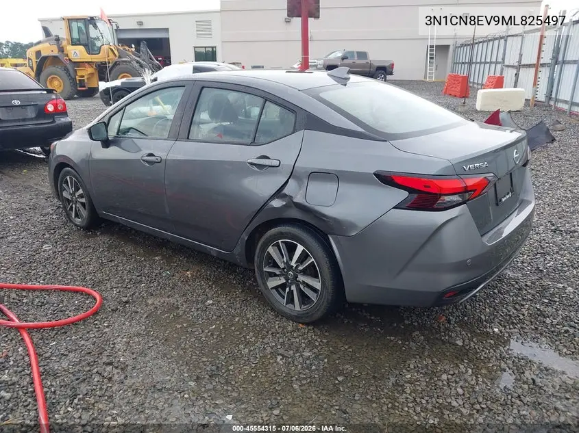 2021 Nissan Versa Sv Xtronic Cvt VIN: 3N1CN8EV9ML825497 Lot: 45554315