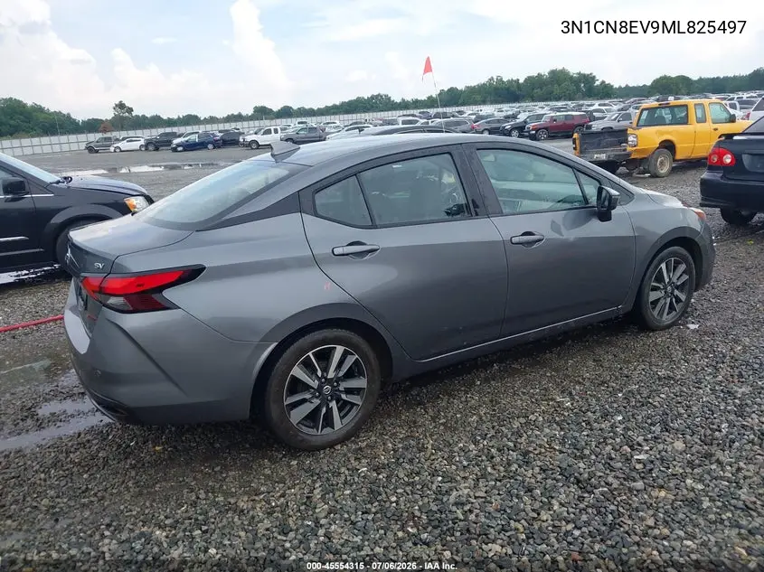 2021 Nissan Versa Sv Xtronic Cvt VIN: 3N1CN8EV9ML825497 Lot: 45554315