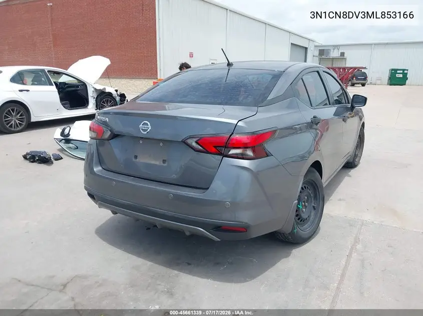 2021 Nissan Versa S Xtronic Cvt VIN: 3N1CN8DV3ML853166 Lot: 45661339