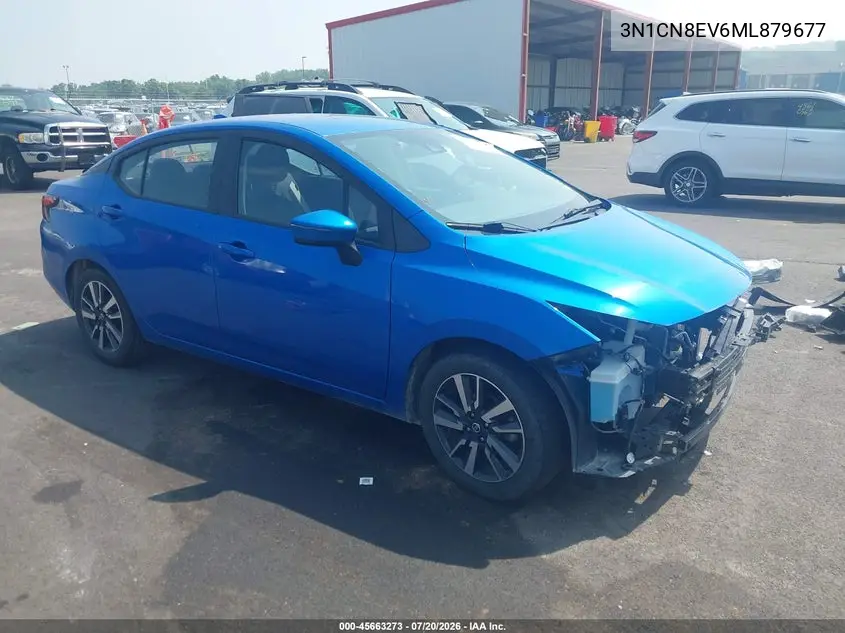 2021 Nissan Versa Sv Xtronic Cvt VIN: 3N1CN8EV6ML879677 Lot: 45663273