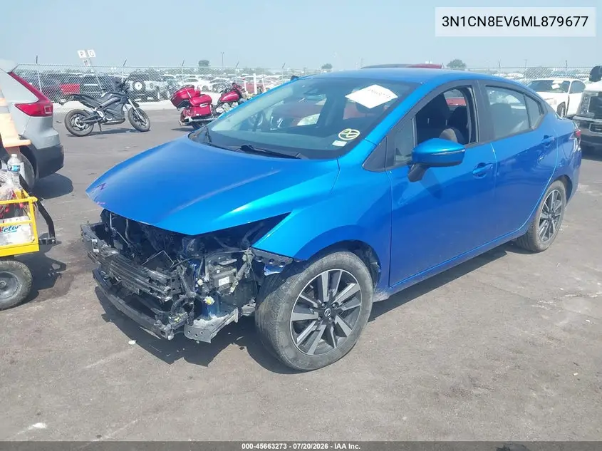 2021 Nissan Versa Sv Xtronic Cvt VIN: 3N1CN8EV6ML879677 Lot: 45663273