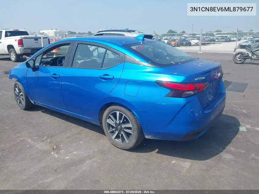 2021 Nissan Versa Sv Xtronic Cvt VIN: 3N1CN8EV6ML879677 Lot: 45663273