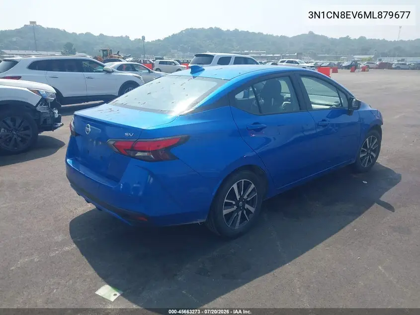 2021 Nissan Versa Sv Xtronic Cvt VIN: 3N1CN8EV6ML879677 Lot: 45663273