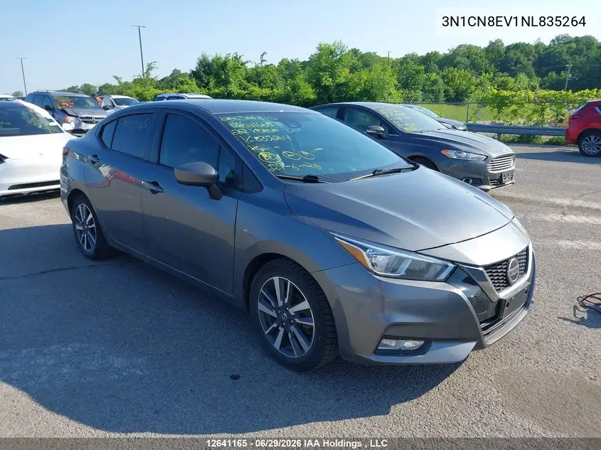 2022 Nissan Versa Sv VIN: 3N1CN8EV1NL835264 Lot: 12641165